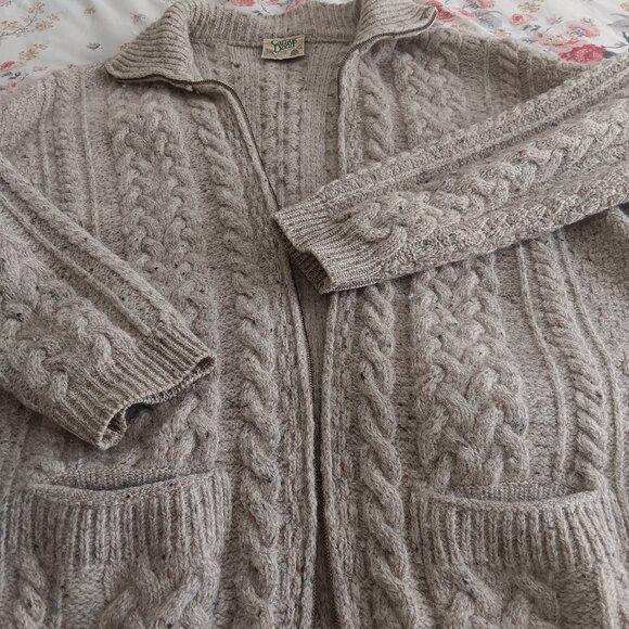 Mens XXL 100% wool zip closure high neck sweater - Picture 1 of 7